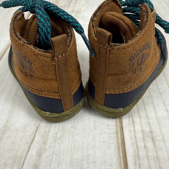 OshKosh B'Gosh Toddler Boots Brown Blue Duck Boot 5C - Picture 3 of 7